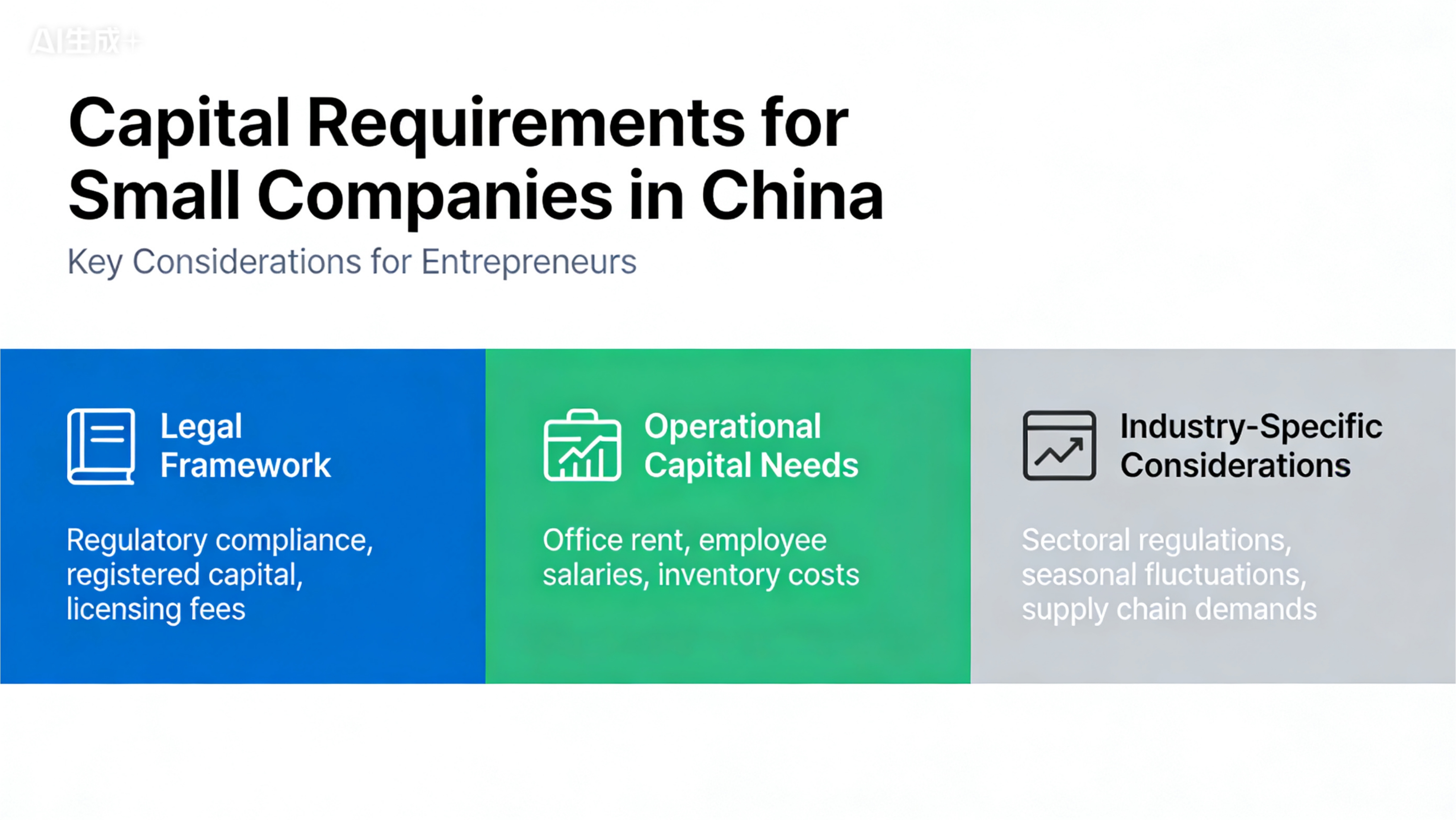 Mimimum Capital Requirements for Small Companies in China